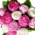 Pink and White Peonies Bouquet