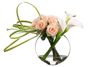 Rose & Calla Lily Silk Flowers