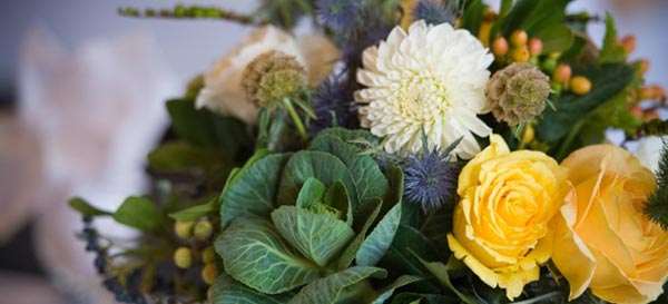 Mothers Day Bouquet: Kale Roses, Hypericum, Dahlias, Thistle, Poppy and Scabiosa Pods